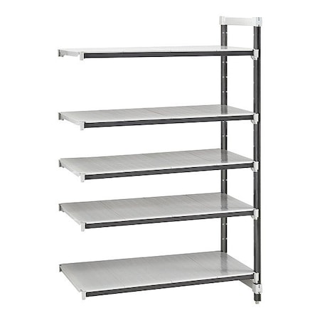 Cambro Shelving Unit, 22 in L, Speckled Gray EXA182484S5480