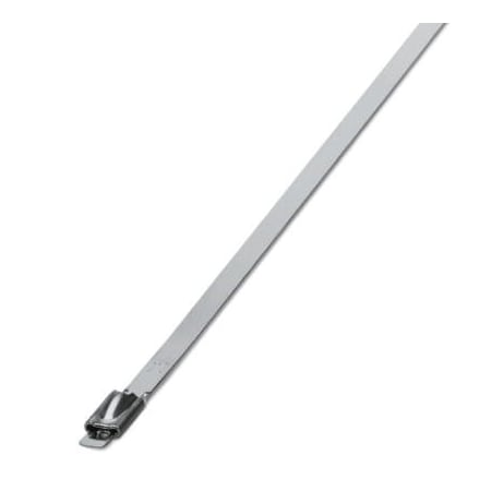 Phoenix Contact Cable Tie, 1067 mm L, Silver, 316 Stainless Steel, 890 N Strength 3240818