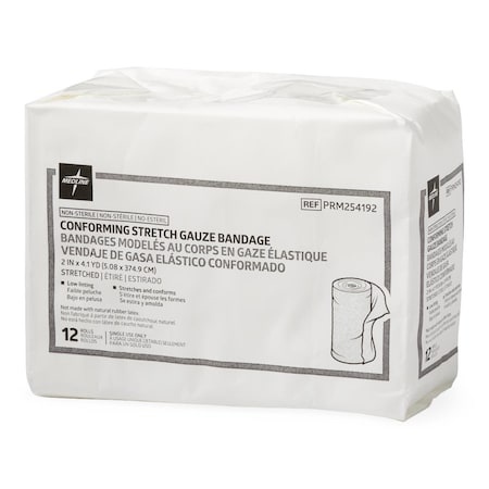 Medline Conforming Gauze Bandage, Nonsterile, 2in x 147.6in, 96PK PRM254192