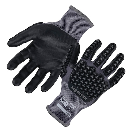 Ergodyne 2XL Gray Nitrile Coated Impact Gloves 7100