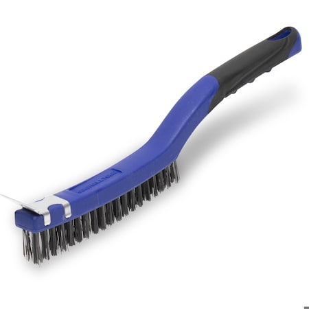 Marshalltown Long Handle Wire Brush w/ Scraper WB222