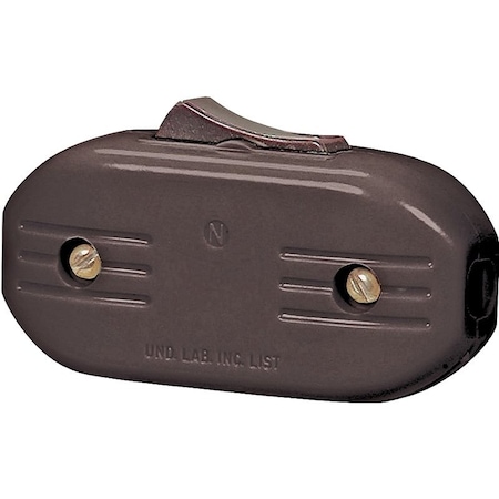 Eaton Wiring Devices 933 Switch, 3 A, 120 V, Screw Terminal, Phenolic, Brown 933B-BOX