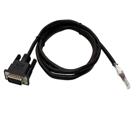 Compucableplususa 10FT HD26 Male to Bare Wire RS232 Serial Pigtail Cable - 28AWG Shielded 3-Row Open End PVC DBC-26HDMW-10