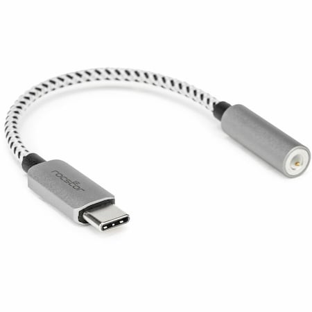 Rocstor PREMIUM USB-C TO HI-RES 3.5MM AUDIO ADAPTER - HIGH RESOLUTION 3.5MM AUDIO ADAPTE Y10A333-S1