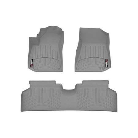 Weathertech Grey, Front and Rear Floorliners 461786-1-2
