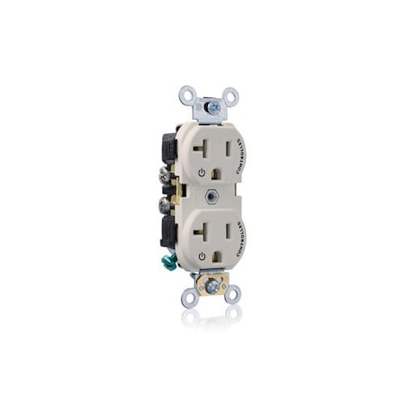 Leviton Dup 20A 125V 2MCtrl Self-Gr LtAl CR020-2PT