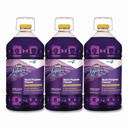 Clorox Multi-Purpose Cleaner, Bottle, 175 oz, Lavender Meadows, 3 PK 60614CT