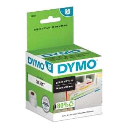 Dymo File Folder Labels, 260 Per Sheet, PK2 30327