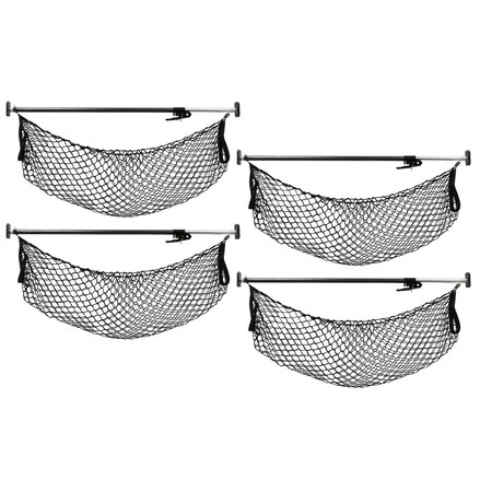 Mytee Products Mytee Products Cargo Bar Adjustable 40in - 70in w/ Storage Net, 4PK CargoBar-M70x4