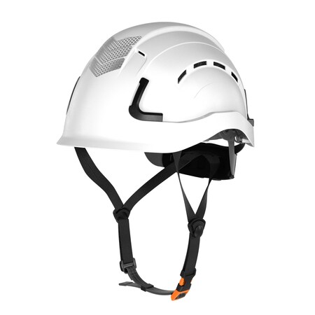 Defender Safety H2-CH Safety Helmet w/ HiViz Kit - Type 2 Class C, ANSI Z89 and EN12492 rated, White H2-CH-01-HV