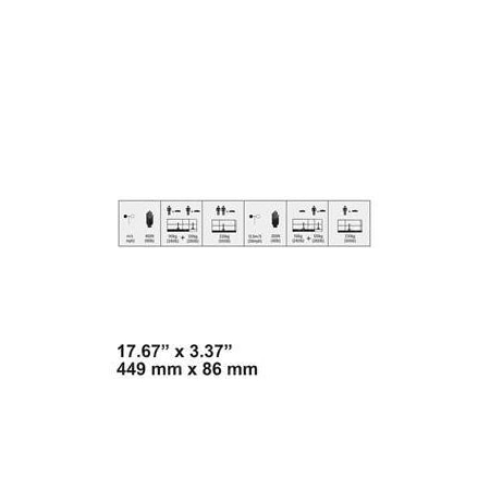 Jcb REPLACEMENT DECAL, PLATFORM SPECS 400/L8606