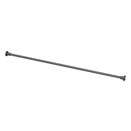 Gatco Modern Minimalist 60" Shower Rod Set, Matte Black 829MX