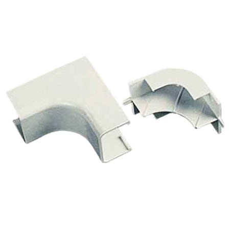 Panduit Internal Elbow Raceway, ICF Series, 1 Channel, 1.1 in W, 0.64 in H, 2.11 in L, Off White, 10 PK ICFX5IW-X