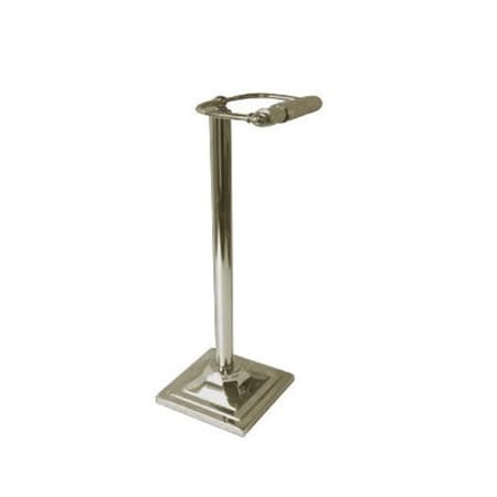 Nu Steel Standing Toilet Tissue Holder - Brushed nickle finish HI30668