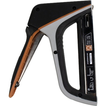 Arrow Fastener Staple Gun, Round Crown Staples, Cap 79 T25X