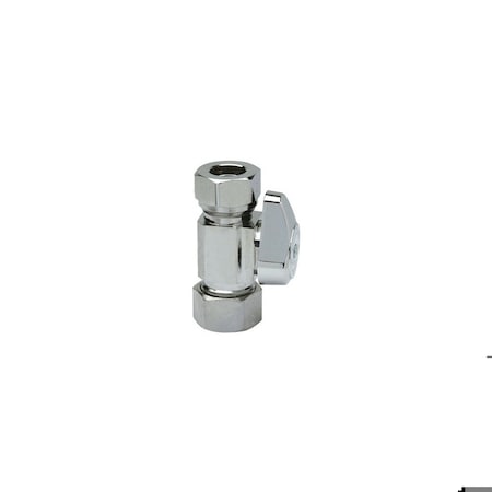 Brasscraft Chrome Straight Stop Valve, 5/8 x 7/16-In. G23345X CD