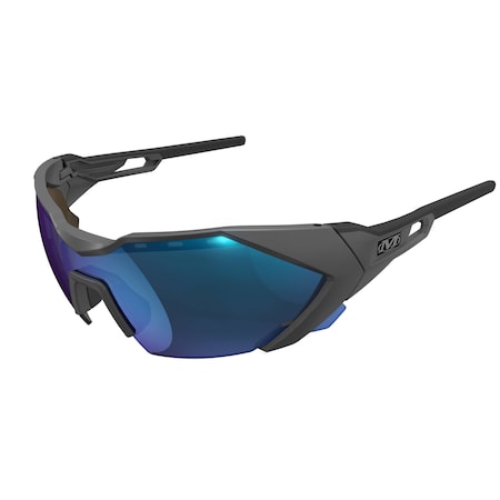 Mechanix Wear Type-E, Safety Glasses, Anti-Fog & Anti-Scratch, Blue Mirror Lens, Gray Frame, Full-Frame VES-22AK-PU