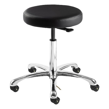 Bevco ESD Mid Vinyl Stool w/Casters 3350E-V-BK-CARD5S