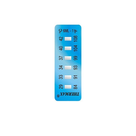 Thermax Temperature Indicating Label, PK10 06STHM0ML1D03PK