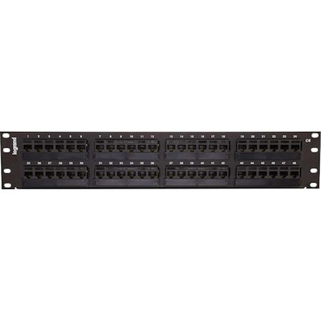 Cb Distributing 48-Port Cat6 110-Type Patch Panel - Black ST3749841