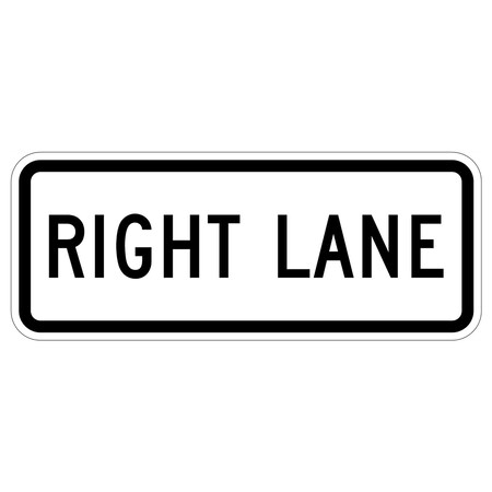 Sign Solutions Usa Traffic Sign, 30 in Width, Aluminum Sign, Horizontal Rectangle DUS12HWT3012R3-5fP