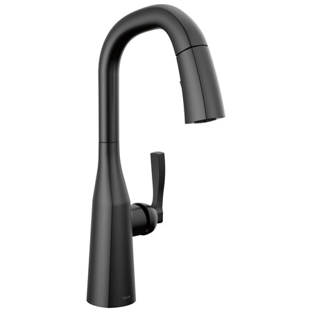 Delta Stryke Single Handle Pull-Down Bar/Prep Faucet 9976-BL-DST
