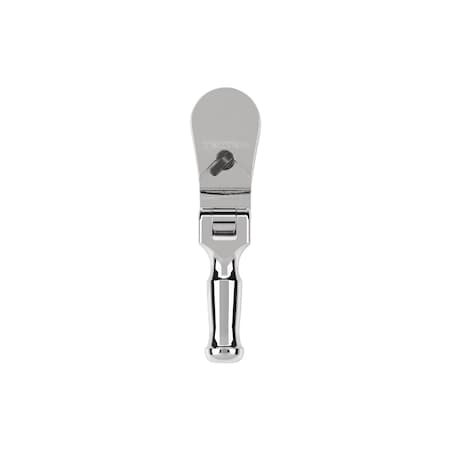 Tekton 3/8 in Drive 90 Geared Teeth Pear Hand Ratchet, Polished SRH25104