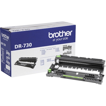 Brother Genuine DR-730 Mono Laser Drum Unit - Laser Print Technology - 12000 Pages - Black - 1 Each DR730