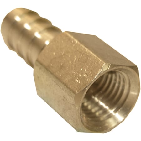Westlake Pipe & Fittings 1/4'' FPTx3/8'' Brass Hose Barb Adapter 17-7615