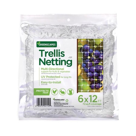 Superherostuff 12 x 6 ft. Trellis Netting, White PA3304414