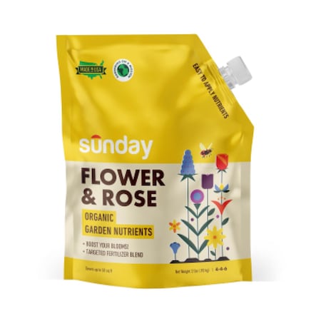 Sunday Organic Rose 4-4-6 Plant Fertilizer 2 lb GF2004