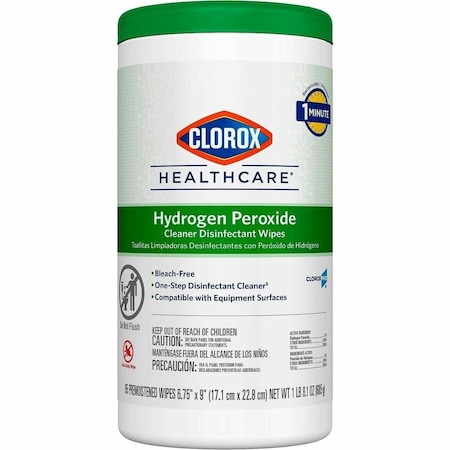 Clorox Disinfecting Wipes, Canister, White, PK6 30824