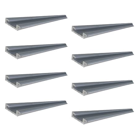 Mytee Products LL Sliding Winch Track, 6ft Aluminum LL Track for Flatbed Trailer & Tie Down, 8PK WinchTK-LLx8