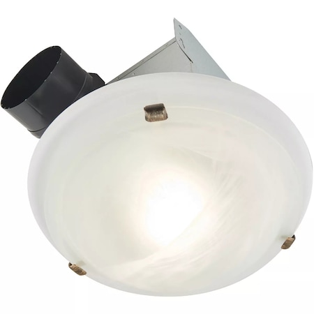 Broan-Nutone Broan Roomside Series 80 CFM 2.5 Sones 120V Decorative Bath Exhaust Fan with Light AR80MB