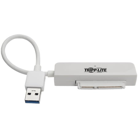 Tripp Lite USB 3.0 SuperSpeed to SATA III Adapter w/UASP/2.5-3.5" White 6in U338-06N-SATA-W