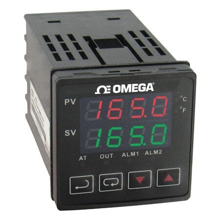 Omega Dial Limit Controller: CN740, 1/16 DIN Size, RTD, 100 to 240V AC, 0°C to 50°C, Digital, 5 A CN742