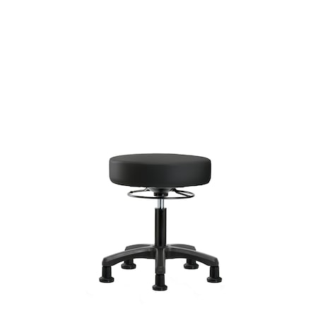 Blue Ridge Ergonomics Desk Mini-Stools, Vinyl, Glides, Blk BR-VDHMS-RG-RG-8540