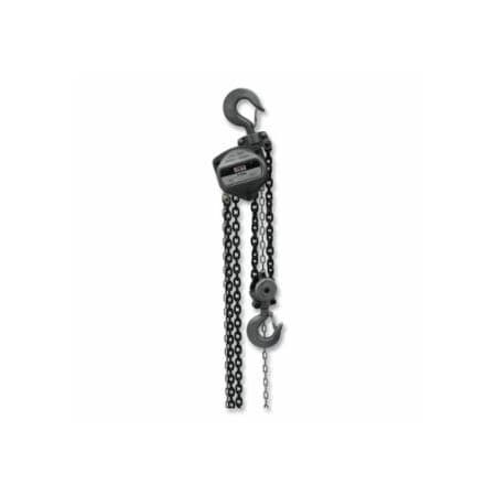 Jet S90 Series Hand Chain Hoist, 3-ton, 15 ft Lifting H, 2 Falls, 20-1/2 in Head Room, 86-4/5 lb 825-101941
