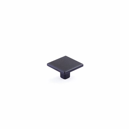 Schaub 1-3/8in Quadrato Square Cabinet Knob Matte Black Finish 20015-MB