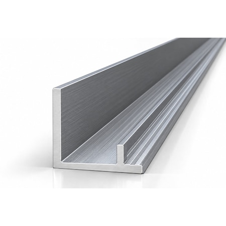 Brunner Aluminum inside Cove For 1/4" Material 12 Foot Satin Anodized G853 S12
