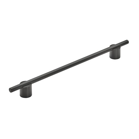 Amerock Transcendent 10-1/16 in 256 mm Center-to-Center Matte Black Cabinet Pull BP7414256MBMB