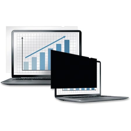 Fellowes LAPTOP/FLAT PANEL PRIVACY FILTER WITH BLACK-OUT TECHNOLOGY DARKENS SCRE 4800501