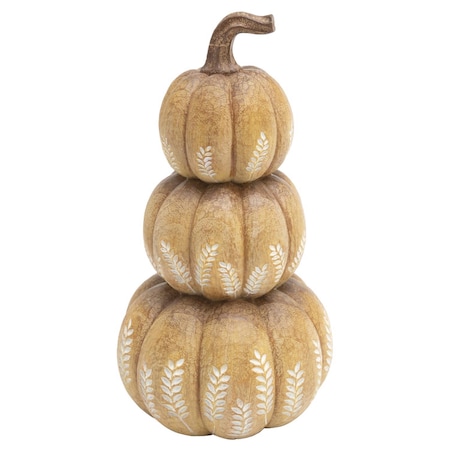 Gerson 11 in. Harvest Stacking Pumpkins Fall Decor 2736090