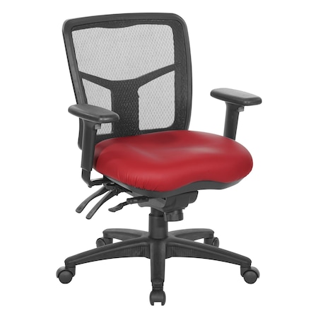 Office Star ProGrid ProGrid Mid Back Managers Chair, Dillon Lipstick 92893-R100