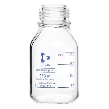 Duran Safety Coated Btl, Boro Gls, 138mm H, PK10 218153686