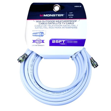 Monster Cable Just Hook It Up 25 ft. Video Coaxial Cable 140044-00