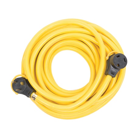 Arcon Arcon 11534; Power Supply Cord; 30 Amp; 50 Foot; Yellow PVC; 3 Pin Male & Female Ends 11534