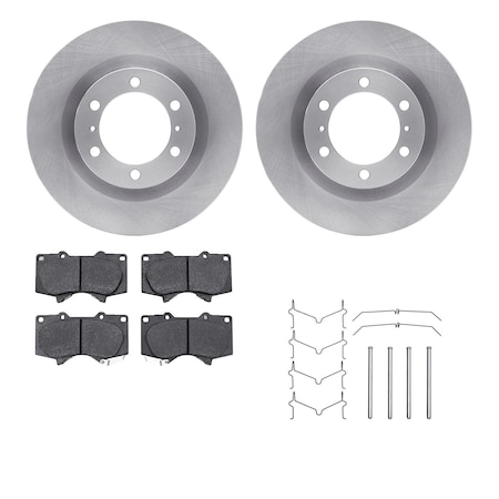 Dynamic Friction Co DFC Brake Rotor- Heavy Duty Brake Pad includes Hardware 6412-76064