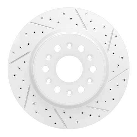 Dynamic Friction Co DFC Geoperformance Rotor - Drilled and Slotted 830-48000R