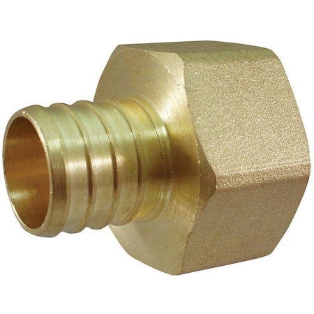 Apollo Valves Pipe Adapter, 1 in, PEX x FPT, Brass, 200 psi Pressure APXFA11